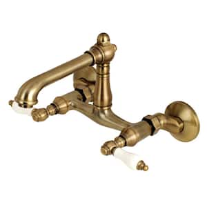 8 in. Widespread - Brass - Kitchen Faucets - Kitchen - The Home Depot