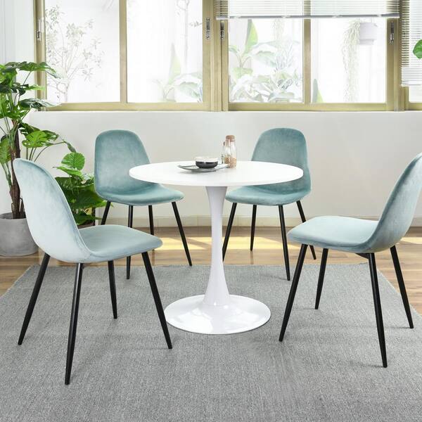 6 seater marble effect dining table