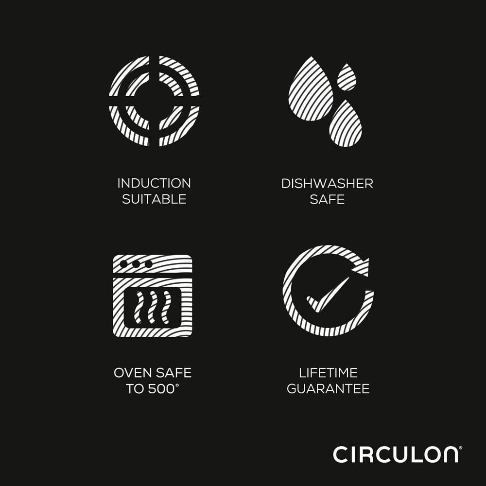 Circulon 12-Piece Stainless Steel Nonstick Cookware Set