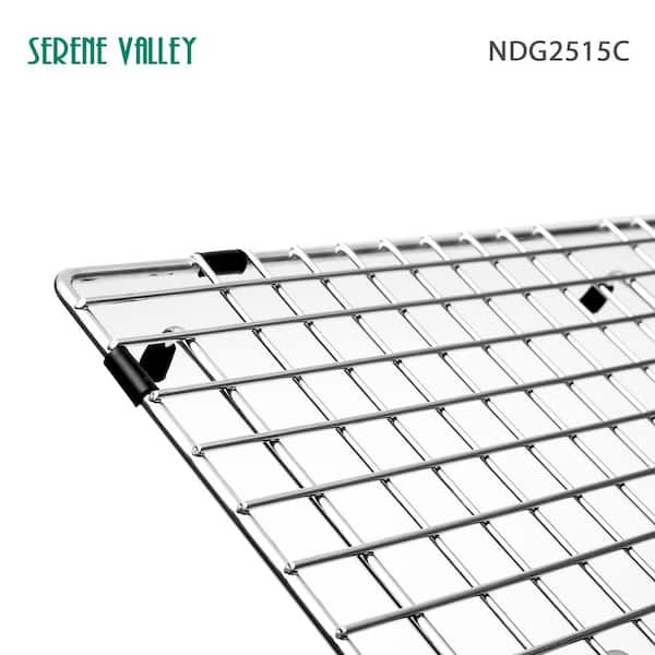 SERENE VALLEY 25.12 in. x 12.87 in. Center Drain Heavy-Duty