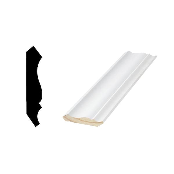 Woodgrain Millwork WM 52 - 9/16 in. x 2-3/4 in. Primed Wood Finger-Jointed Crown Molding