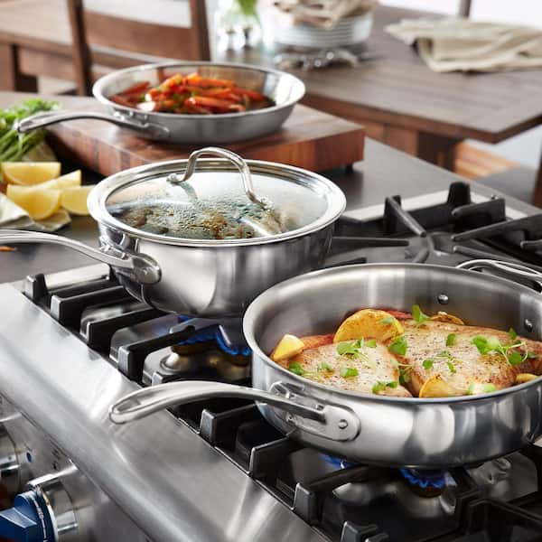 Calphalon Tri-Ply Stainless Steel 3-Quart Saute Pan with Cover