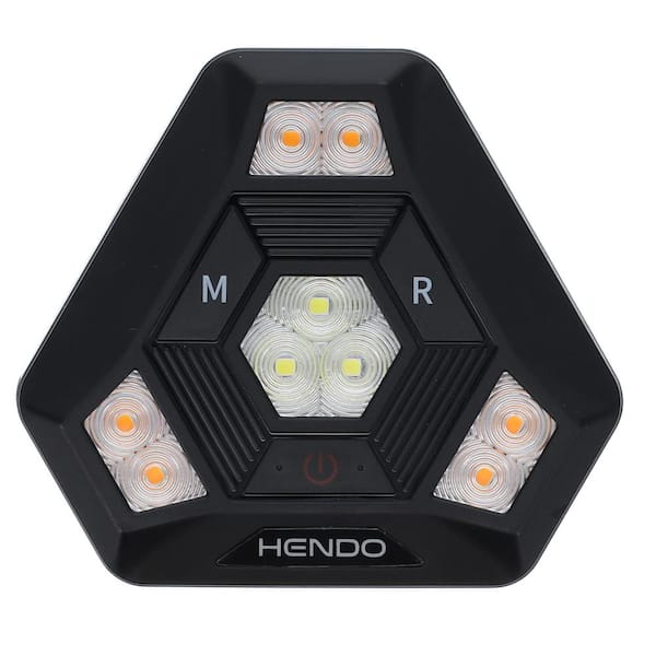 HENDO Industrial Grade Personal Safety Strobe LED Emergency Strobing Rechargeable Wireless Lighting-Black