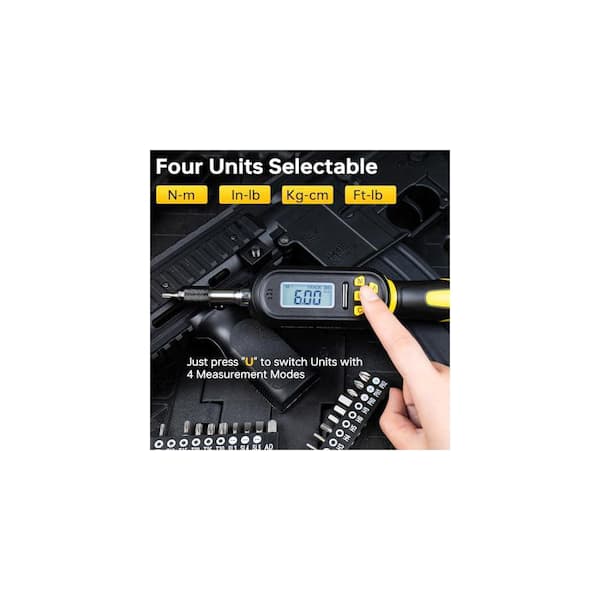 YICHUHAOXI 32PCS Digital Torque Screwdriver Set 2.66-53.1 in-lbs