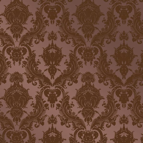 Tempaper Damsel Ruby Removable Peel and Stick Vinyl Wallpaper, 28 sq. ft.