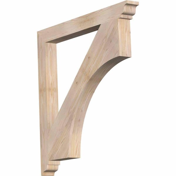 Ekena Millwork 3.5 in. x 38 in. x 38 in. Douglas Fir Westlake Traditional Smooth Corbel