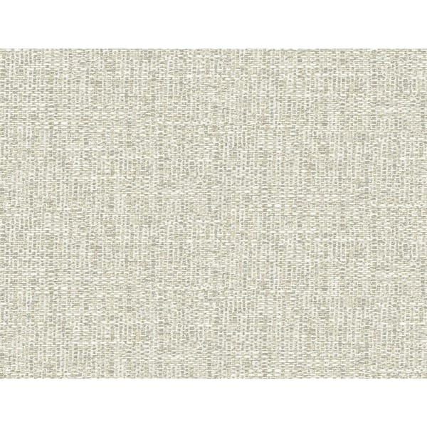 A-Street Prints Beige Snuggle Neutral Woven Vinyl Non-Pasted Textured Repositionable Wallpaper