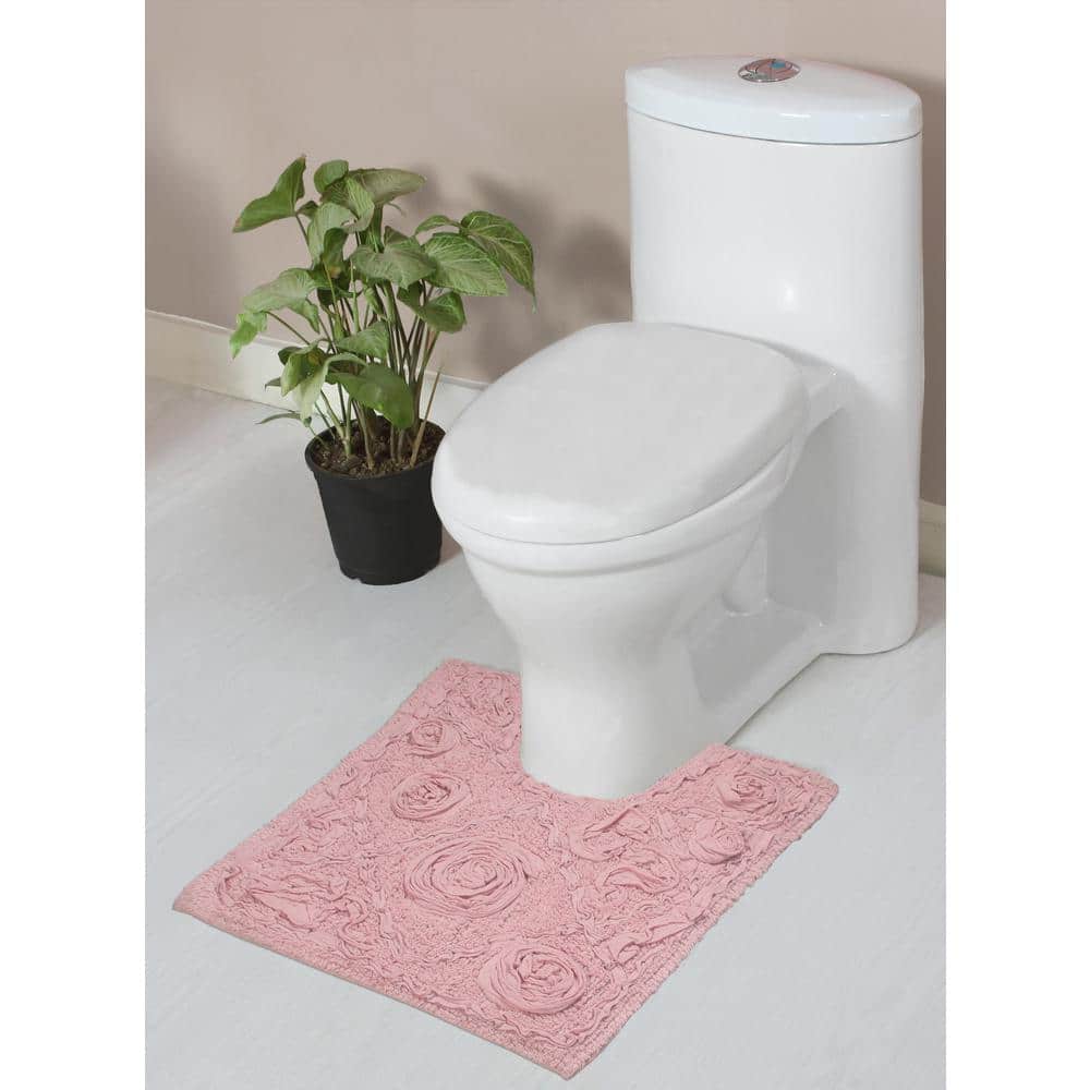 Modesto Bath Rug 100% Cotton Bath Rugs Set, 20 in. x20 in. Contour, Pink price history on PriceWatchPro