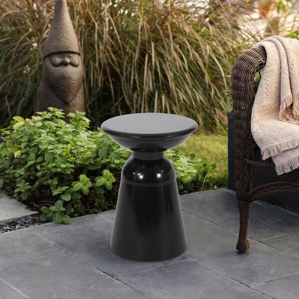 maocao hoom Outdoor Metal end Table-Large CXY-73615.00BLK - The