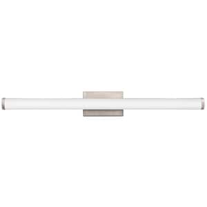 27-Watt 34.19 in. Brushed Nickel Integrated LED Vanity Light Bar with Selectable Color Temperature 3000/3500/4000K