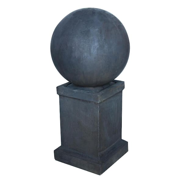 CHG CLASSIC HOME & GARDEN Surrey Sphere Waterfall Fountain, Burnt Umber - 1-Piece