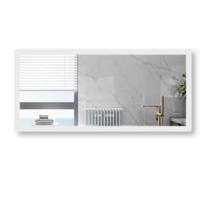 60 in. W x 28 in. H Rectangular Frameless Wall Mounted Anti-Fog LED Light Front Light Bathroom Vanity Mirror