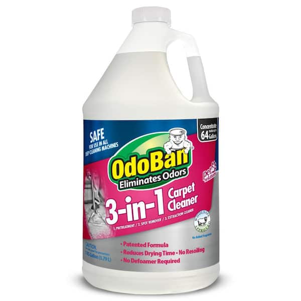 1 Gal. 3-in-1 Carpet Cleaner, Concentrated Carpet Cleaning Solution, Fragrance Free