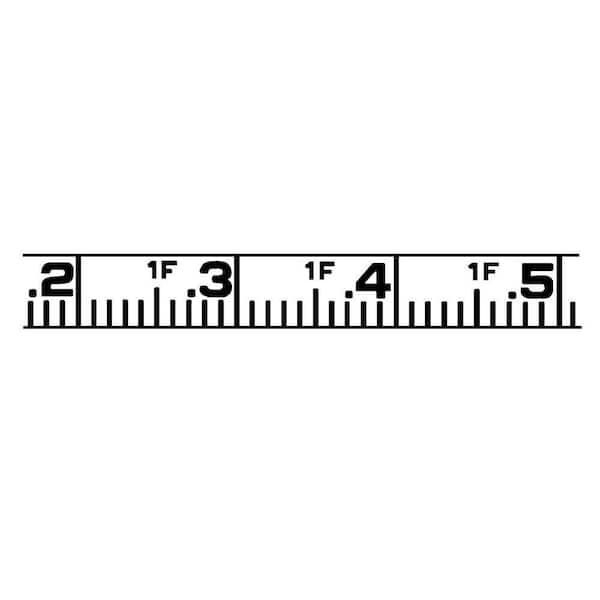 Lufkin 706D Hi-Viz Linear Measuring Tape Measure, 1/2in x 100ft, Orange, Fiberglass Tape