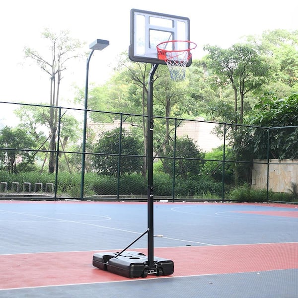 33 Inch Outdoor Basketball Hoop Stand, Projectretro 5.5FT-7FT Height  Adjustable Portable Basketball Hoop Goal System with Wheels for Junior Kids  Teenagers Youth, Indoor Outdoor Basketball Game Play 
