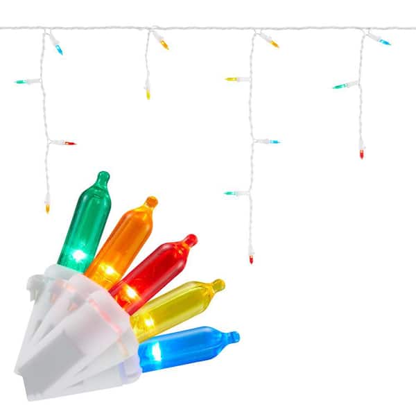 Home Accents Holiday 9.5 ft. 70-Light Mini Multi-color Icicle Light