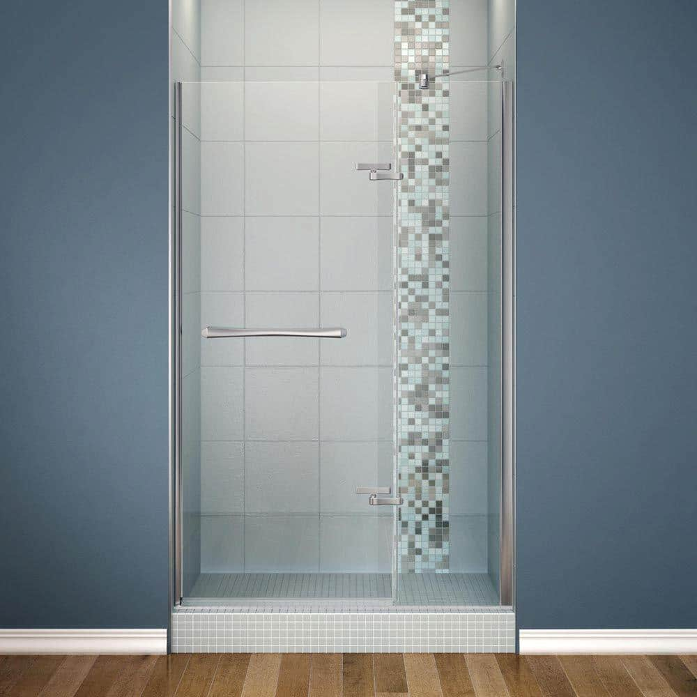 UPC 623163203967 product image for Reveal 48 in. x 71.5 in. Semi-Framed Pivot Shower Door in Chrome Finish | upcitemdb.com