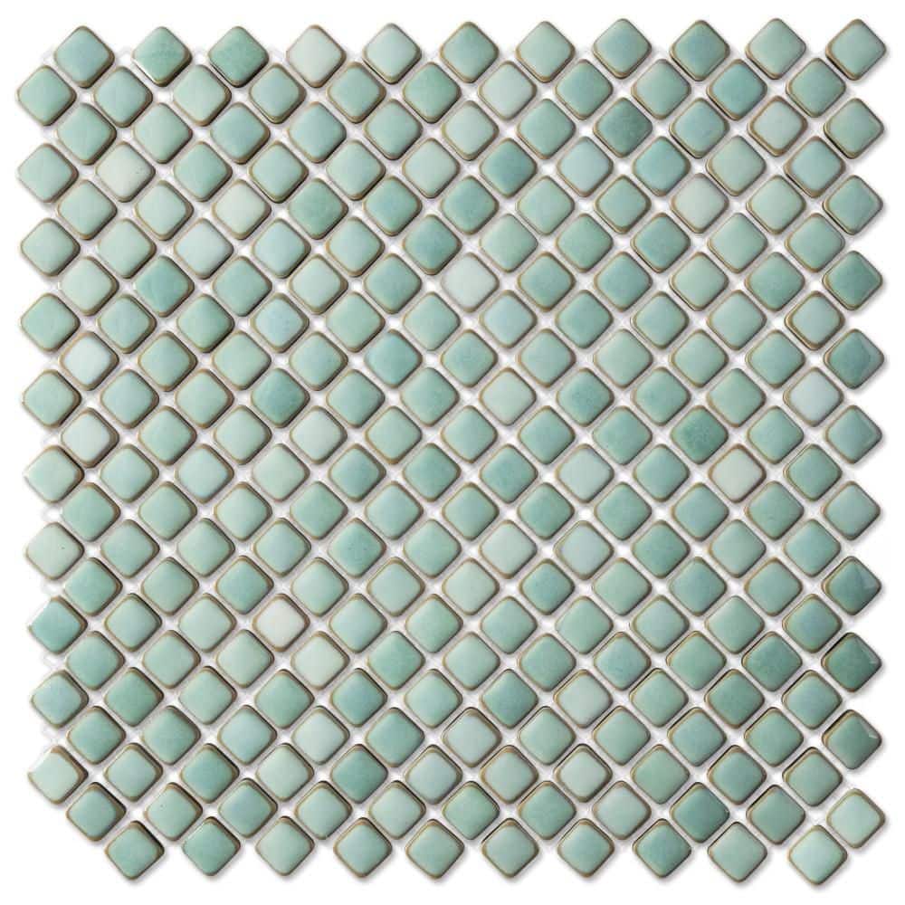 Hudson Diamond Mint Green 6 in. x 6 in. Porcelain Mosaic Take Home Tile Sample price history on PriceWatchPro