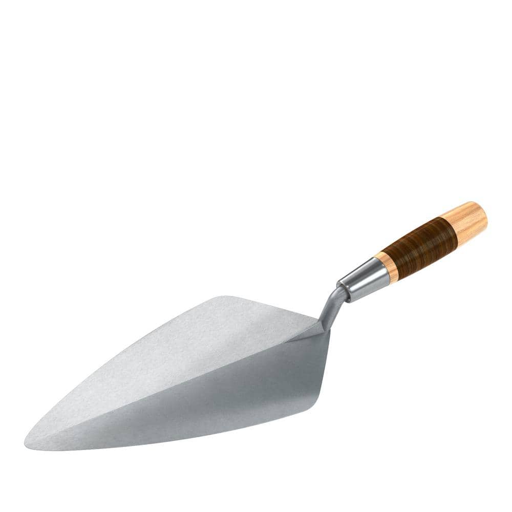 12 in. Keystone Forged Steel Narrow London Masonry Brick Trowel with Leather Handle price history on PriceWatchPro