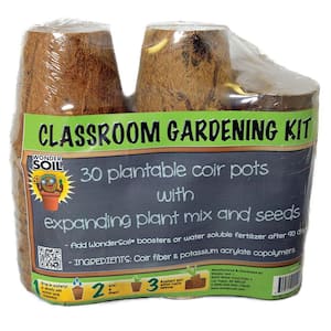 Classroom Gardening Kit Includes 30 Nutrient Rich Wafers, (30) 3 in. Pots and Seeds