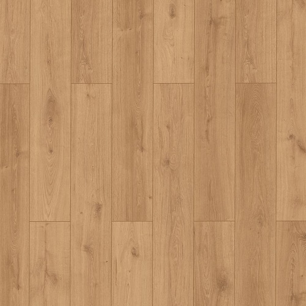 TrafficMaster Take Home Sample - Rockwood Oak Laminate Wood Flooring