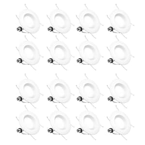 Eco Downlight 5 in./6 in. 4000K 14-Watt Remodel Dimmable E26 Base Recessed Integrated LED Kit (16-Pack)