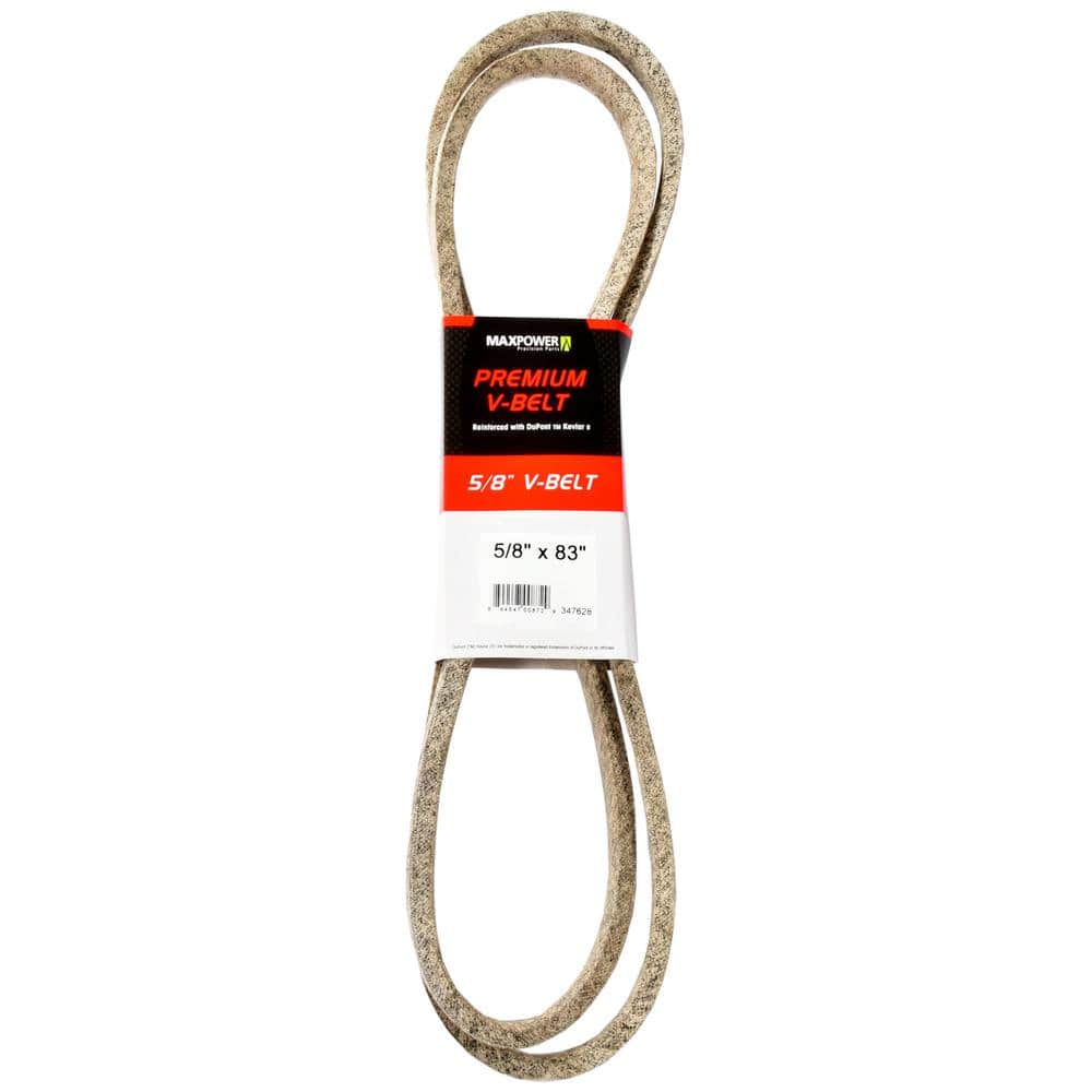 WEST.⑤ MaxPower 5/8 in. x 83 in. Premium V-Belt 347628 - The Home Depot