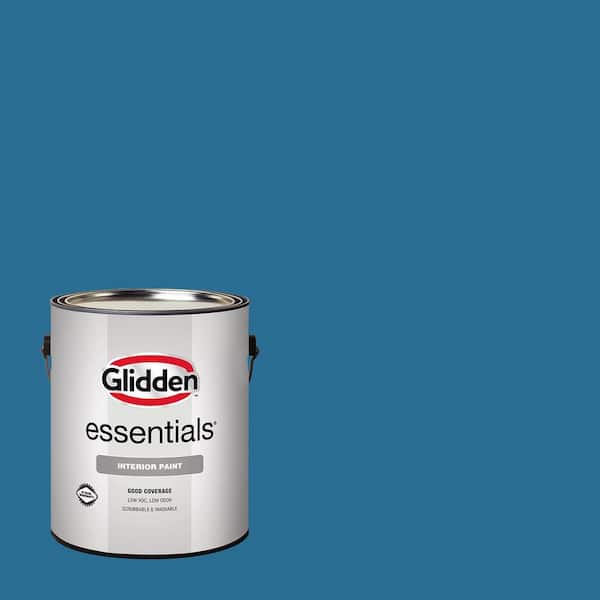 Glidden Essentials 1 gal. Blue Oasis PPG1158-6 Flat Interior Paint