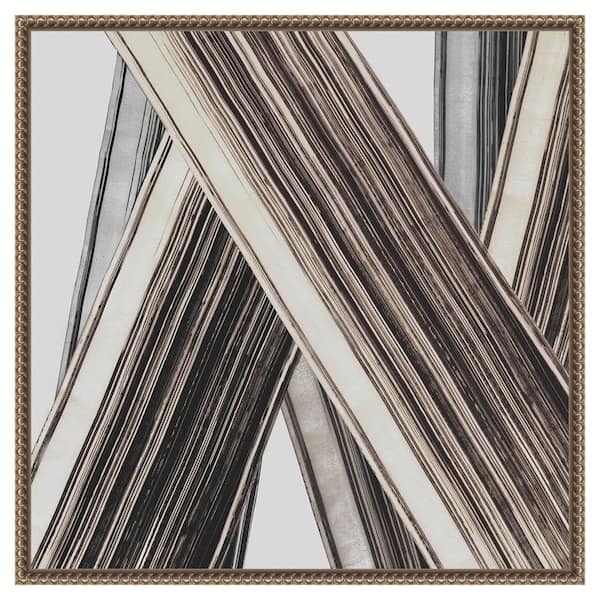 Amanti Art Bold Impressions II by Jacob q 22 in. W x 22 in. H. Canvas Wall Art Print Framed in Bronze