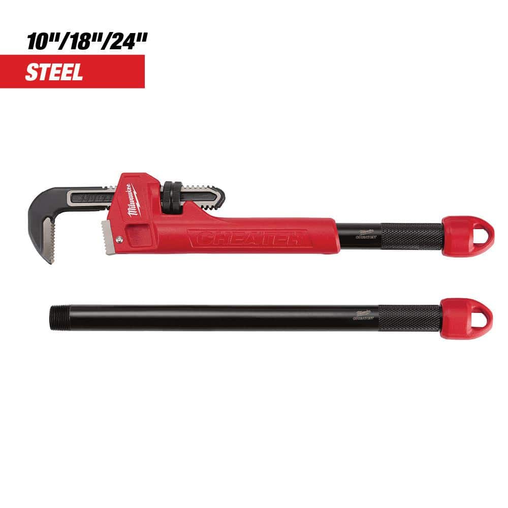 Milwaukee Steel Cheater Pipe Wrench 48-22-7314 - The Home Depot