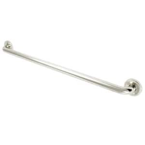Roped 32 in. x 1-1/4 in. Grab Bar in Polished Nickel
