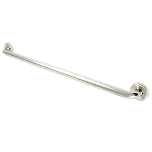 Kingston Brass Roped 32 in. x 1-1/4 in. Grab Bar in Polished Nickel