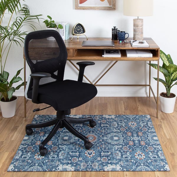 Anji Mountain Alta Multi-Colored 54 in. x 40 in. Polyester Chair Mat