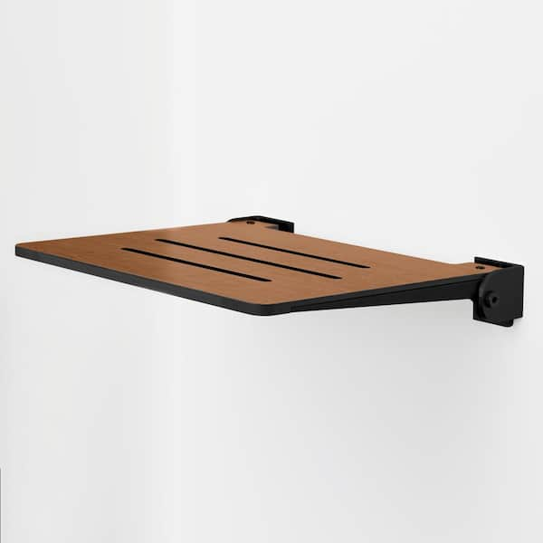 Floating Fold Down Teak Shower Bench Seat | Teakworks4u