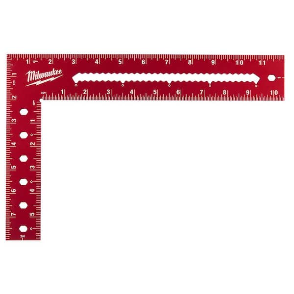 Milwaukee 8 in. x 12 in. Framing Square - Durable Aluminum Construction