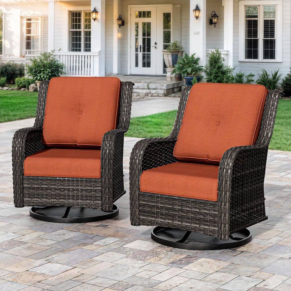 22 in. x 24 in. 4-Piece Outdoor Replacement Cushion with Zipper for Lounge Chair in Orange price history on PriceWatchPro