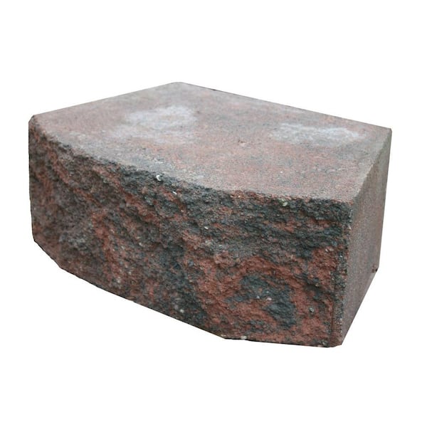 Forudsige erindringer Belønning Basalite 16 in. Red/Charcoal Retaining Wall Block 100027554 - The Home Depot