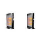 HQ28-15M Electric Infrared and Convection Portable Space Heater (2 Pack)