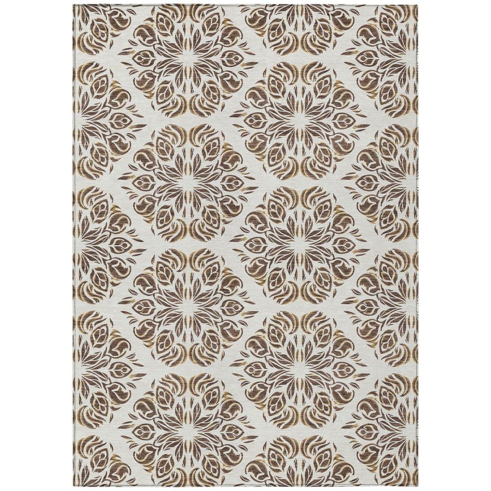 Chantille Machine Washable Indoor/Outdoor Abstract ACN2456 Fudge 9 ft. x 12 ft. Area Rug price history on PriceWatchPro