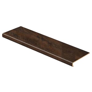 Java Scraped Oak 47 in. L x 12-1/8 in. W x 2-3/16 in. T Laminate to Cover Stairs 1-1/8 in. to 1-3/4 in. T