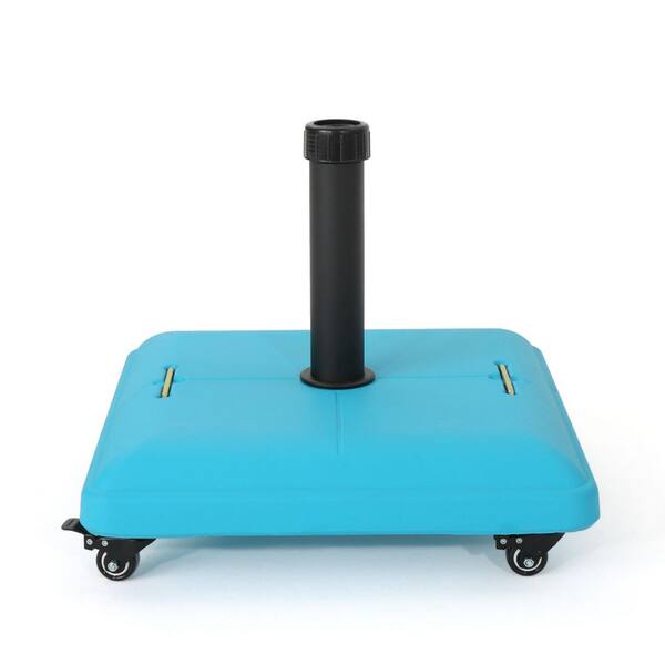 Flynama Square Wheel Patio Umbrella Base in Teal