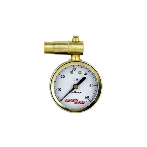 Bike Tire Pressure Gauge Presta Valve with Bleeder Valve 60 PSI