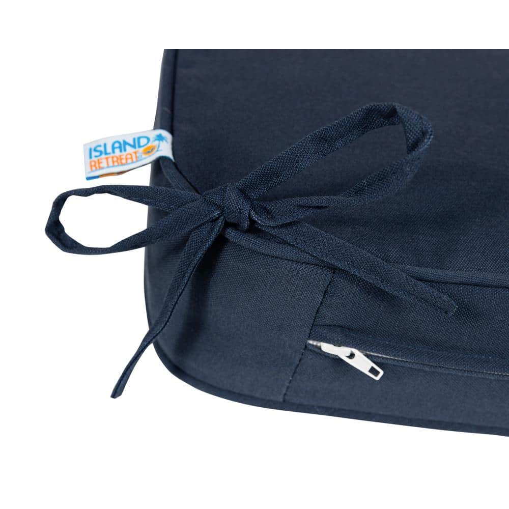 Navy Blue All-Weather Outdoor Seat Cushion Set