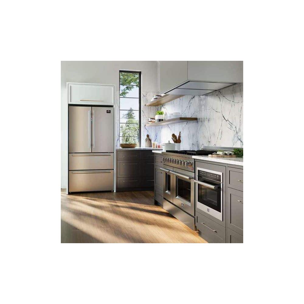 Galiano 48-inch Stainless Steel Dual-Fuel Range with Griddle