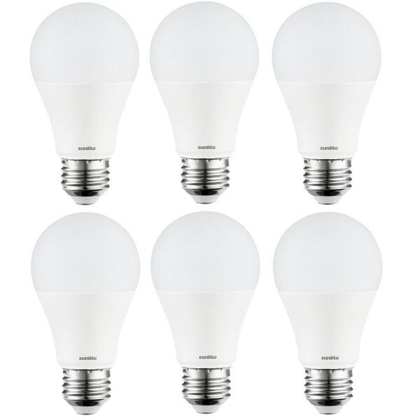 Sunlite A19/LED/14W/50K/6PK LED A19 Household 14W 6 Pack 5000K Super White Medium 100W Replacement Light Bulbs Base E26 Sunlite A19/LED/14W/50K/6PK LED A19 Household 14W 6 Pack 5000K Super White Medium 100W Replacement Light Bulbs Base E26