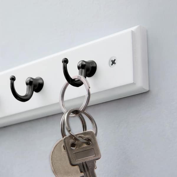 Key Holder for Wall, Nail-free Key Holder, Key Holder Wall Mounted Key Hooks Organizer Key Hanger Rack Wall Mounted, Metal Home Key Rack for