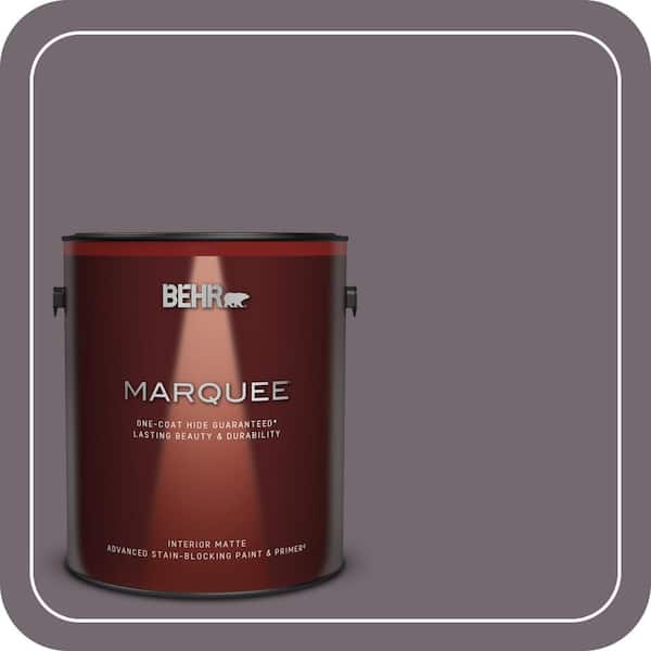 BEHR MARQUEE 1 gal. #MQ1-33 Sultry Smoke One-Coat Hide Matte Interior Paint & Primer