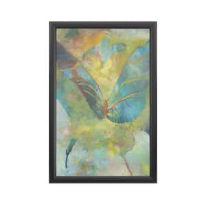 "Butterflight" by Rickey Lewis Framed with LED Light Abstract Wall Art 16 in. x 24 in.