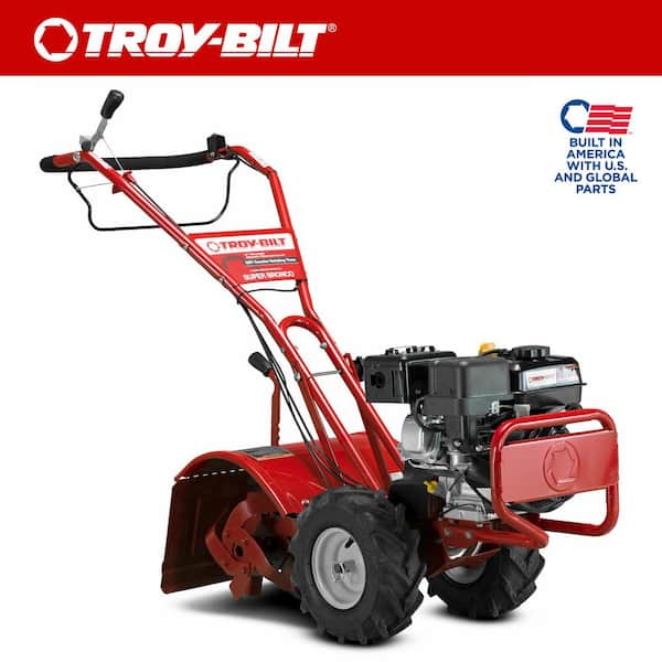 Troy-Bilt Super Bronco 16 in. 208 cc OHV Engine Rear Tine Counter Rotating Gas Garden Tiller with Power Reverse