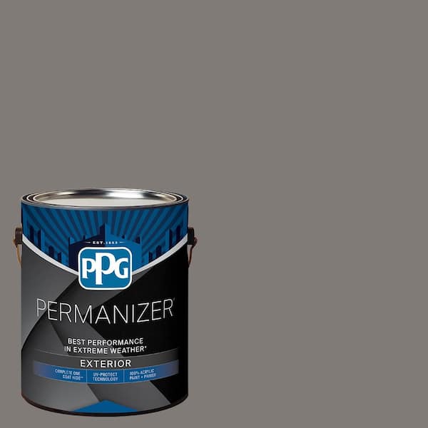 1 gal. PPG1007-6 Cool Charcoal Semi-Gloss Exterior Paint